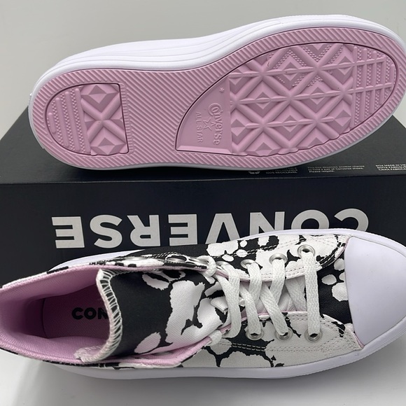 Converse WMNS CTAS MOVE HI
WHITE/BLACK/LT ARCTIC PINK A01361C Platforms Sneakers - Picture 4 of 16